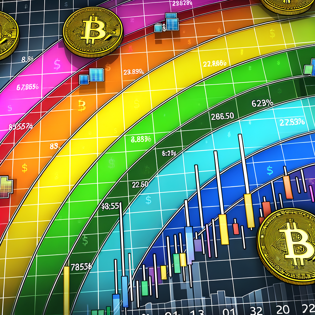 Радужный график Биткоина предсказывает цену BTC на 31 марта 2026 года